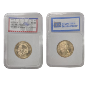 1 Dollar  2007 D Madison United States Specimen Finish 1st Day Of Issue MS-69 5196052