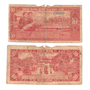 10 Dong South Vietnam 1962 Banknote