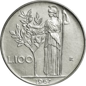 100 Lire large type 1967 - Italy