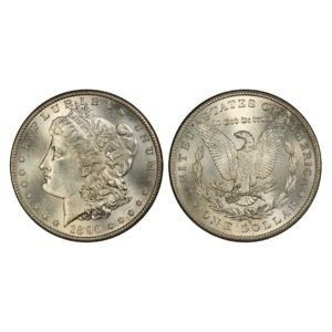 1896 Morgan Dollar CC Fine Coin with 1899 Indian Head Cent G Good