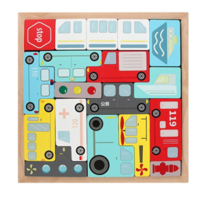 18pcs Traffic Puzzles (Wooden Toys)