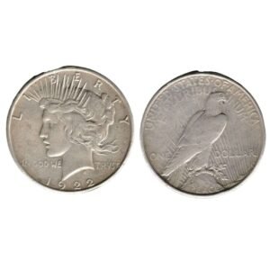 1922 D Peace 1 Dollar  Coin
