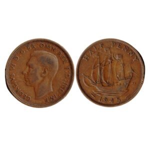 1945 GB GEORGE VI English Penny Coin