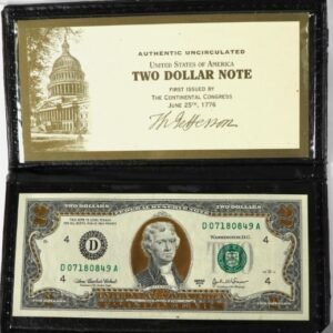 2003-Series-A-2-Dollar-World-Reserve-Monetary-Exchange-Gold-Plated-Note
