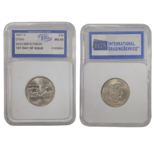 25 Cents 2007 D Utah United States Specimen Finish 1ST Day Of Issue MS-69 5185664