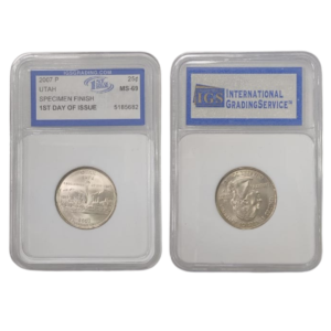 25 Cents 2007 P Utah United States Specimen Finish 1ST Day Of Issue MS-69 5185682