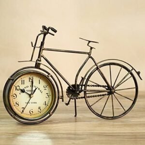 Vintage Iron Bicycle Table Clock