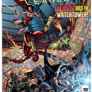 Justice League (2016) #8, a comic book published by DC Comics as part of the Rebirth era.