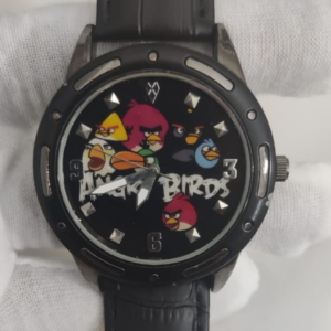 Angry Birds ANBAQ88H13 2009-2013 Stainless Steel Back Black Stripes Wristwatch