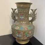 Antique-Brass-Rimmed-Footed-Cloisonne-Floral-Winged-Handle-Vase-4.jpg