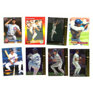 Vintage Baseball Card Collection #30 (30 Cards) 90's Rickey Henderson, Jose Guillen, John Smoltz, Jim Thome & Will Clark etc.