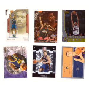 Basketball Card Collection #9 (6 Cards) Marcus Camby, Jim Thomas, Latrell Sprewell, Andris Biedrins, David Lee & Karl Malone