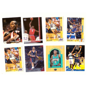 Vintage NBA Basketball Card Collection #21 (16 Cards) 90's Jamal Mashburn, Karl Malone, Patrick Ewing, Clyde Drexler & John Stockton etc.