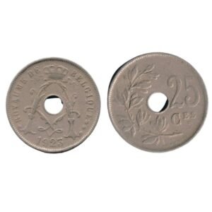 Belgium 25 Centimes - Léopold II 1923