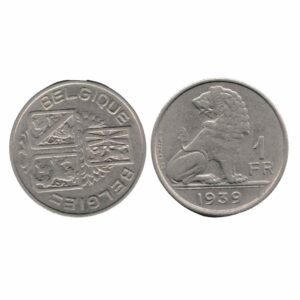 Belgium 1 Francs - Leopold III 1939