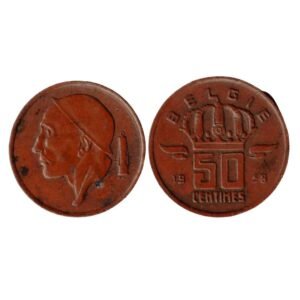 Belgium 50 Centimes 1958