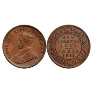 British India ¼ Anna - George V King George V 1911
