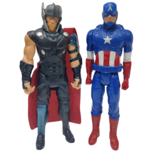 Captain America & Thor Action Figurines 12"