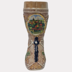 Ceramic Boot “Crailsheim” And Mini Drinking Hedgehog Collectibles
