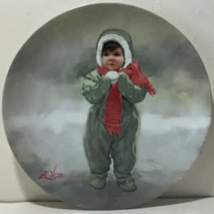 DONALD ZOLAN WINTER ANGEL COLLECTOR PLATE WONDER OF CHILDHOOD