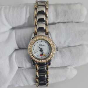 Vintage Disney By SII MC2025 Mickey Mouse Theme Stainless Steel Back Ladies Wristwatch