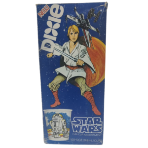 Vintage Dixie Cups Box - Star Wars Luke Skywalker (54 Cups)