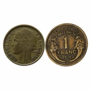 FRANCE -One  1 FRANCS 1938