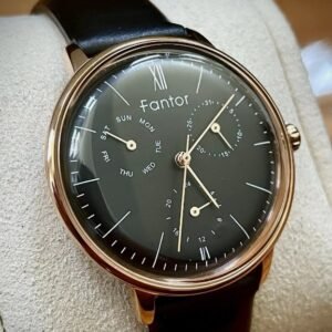 Fantor-Chrono-WF1008L-Watch-Black-Dial-And-Leather-Band.