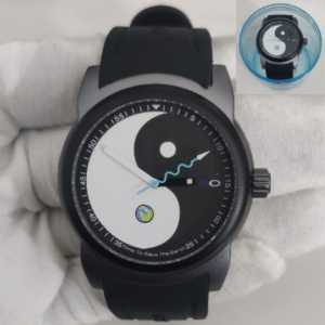 Gebo G 1200-0001 Green Earth & Blue Ocean Black Stainless Steel Black Wristwatch