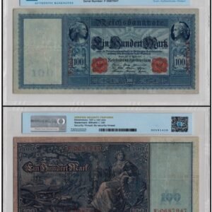 Germany-100-Mark-1910-P-42-Used-TAP-Authenticated