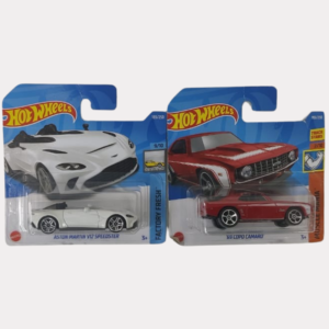 Hot Wheels Aston Martin v12 Speedster & 69 Copo Camaro