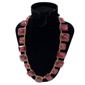 I.N.C. International Concepts Gold-Tone Pink Stone All Around Necklace