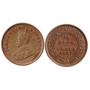 India britannica ½ pice, 1927