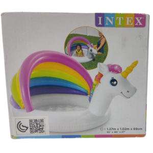 Intex Inflatable Unicorn Padding Swimming Pool For Kids (127cm * 102cm * 69cm)