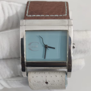 Just Cavali 31462 Stainless Steel Back Leather Stripe Wristwatch