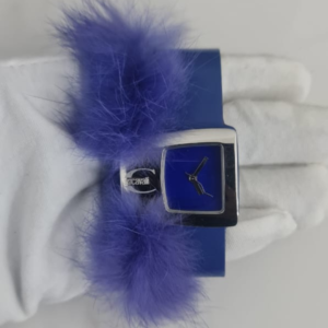 Just Cavalli 7251610035 Stainless Steel Back Leather Stripe Ladies Wristwatch