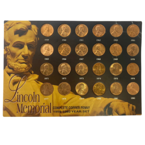 Lincoln Memorial Complete Copper Penny 1959-1982 Year Set
