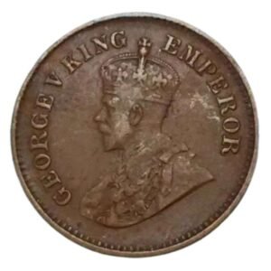 Mintage World British india King George V - 1/2 pice Coin 1926 calcutta Medieval Coin Collection