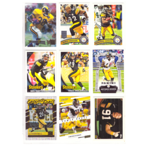 NFL Football Card Collection #31 (9 Cards) Jerome Bettis, James Harrison, Emmanuel Sanders, Antonio Brown & Cameron Heyward