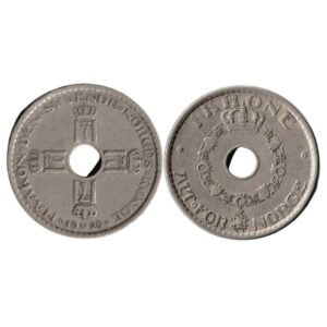 1925 Norway 1 Krone - Haakon VII