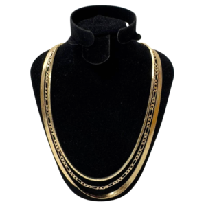 On 34th Three-Row Chain Necklace