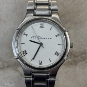 Sweda PartsMaster Quartz Analog SS Watch White Roman Dial WR 36mm