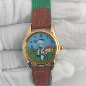 Tommy Timbertoes Stainless Steel Back Children Ladies Wristwatch With Box