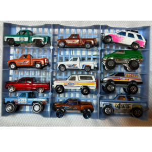 Trucks Matchbox Hotwheels Yatming Maisto Majorette 4WD 1970s To 2007 Lot Of 12