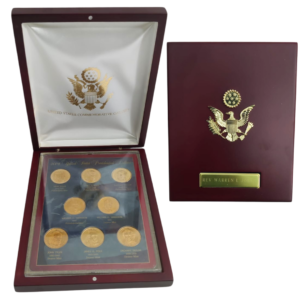US Presidential Mint Dollars in Cases 2009