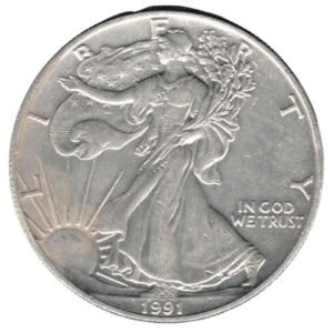 United States Of America 1991 In God We Trust  One Dollar