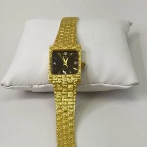 VNTG Oleg Cassini Quartz Gold Tone Women's Wristwatch 38.0g