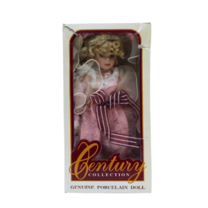 Vintage 1980's Century Collection Porcelain Doll With Stand