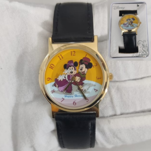 Vintage Disney Cast Holiday Celebration Japan Movement Collector's Choice Wristwatch