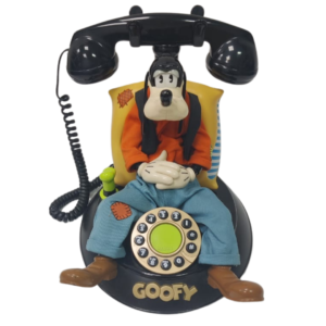 Vintage Disney Telemania Goofy Animated Talking Telephone Landline Phone